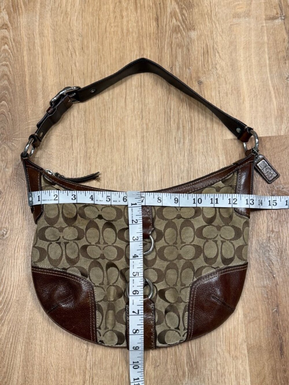 Coach 11576 Hampton Jacquard Signature Hobo Bag - Picture 7 of 7